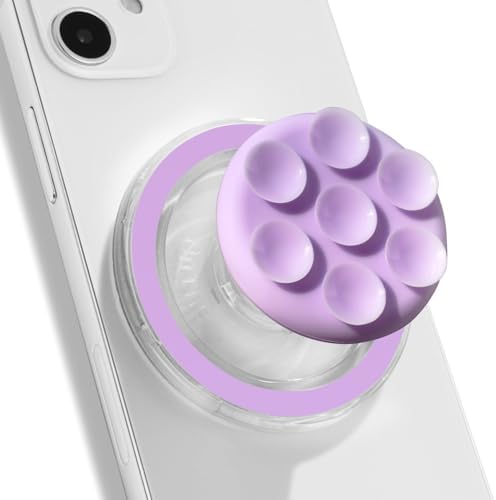 Sleek Pink Magnetic Silicone Suction Cup Phone Mount – Effortless Hands-Free Support for Selfies & Videos, Durable Grip, One-Touch Operation, Lightweight & Versatile Design for All Phone Models
