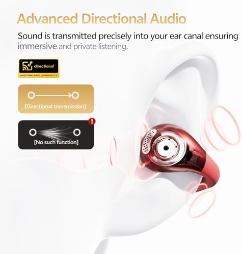 QCY Crossky C30 S Open Ear Wireless Earbuds – Ultra-Light Clip-On Design with Bluetooth 6.0, Superior LDAC Hi-Res Audio, Enhanced Deep Bass, 40-Hour Playtime, Quick Charge, and IPX5 Waterproof Rating for Active Lifestyles – Ideal for Sports and Outdoor Adventures