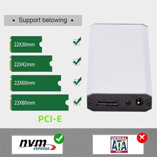 Elevate Your Computing Power: Cablecc SFF-8612 Oculink to M.2 NVMe PCIe SSD Enclosure Adapter for 2280 SSDs – Ultimate Speed and Compatibility Upgrade for Your Mainboard
