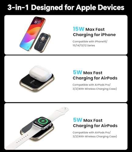 Revolutionize Your Charging Routine with the 10,000 m Ah Magnetic Wireless Power Bank – Fast Charging Battery Pack for i Phone 16/15/14/13/12 Series, Apple Watch, and Air Pods – Ultimate Travel Essential with Dual USB-C Ports and Effortless Magnetic Alignment for On-the-Go Power Solutions