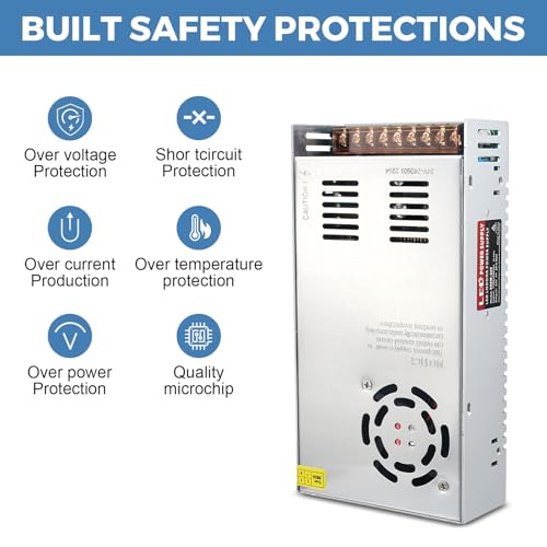 Universal 24 V 10 A AC/DC Power Supply Adapter – 240 W High-Efficiency Switching Converter for LED Lighting & CCTV Systems – Superior Voltage Stability with Advanced Safety Features for Secure Device Performance