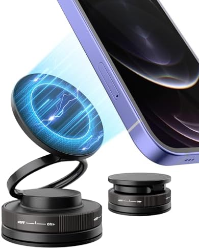 Mag Safe-Compatible 360° Rotating Car Phone Holder – Versatile Foldable Suction Cup Mount for All Smartphones – Superior Vacuum Grip Ensures Ultimate Security for Any Vehicle – Drive Safely & Stay Connected Effortlessly