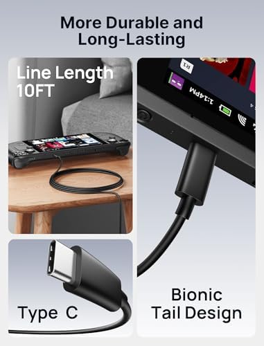 JSAUX 45 W USB C Charger with 5 FT PD 3.0 Cable – Ultimate Fast Charging Solution for Steam Deck, OLED Switch, Mac Book & More – Optimal Power Delivery for i Phone 16/15, Samsung Galaxy S25/S24/S23/S22, i Pad, Pixel Devices – Compact, Durable, and Universally Compatible Charging Accessory