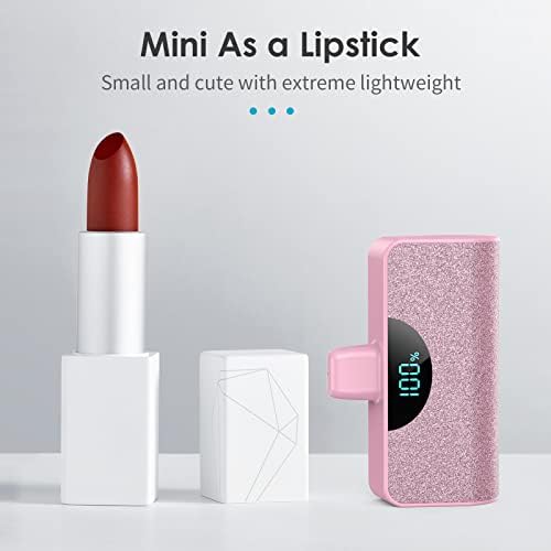 Ultra-Compact 5200 m Ah Power Bank for i Phone – 20 W PD Fast Charging Mini Portable Charger for i Phone 14 Pro Max/14/13/12/11/XR/X/8/7/6/SE – Lightweight Battery Pack with Intelligent Charging Technology for On-the-Go Power
