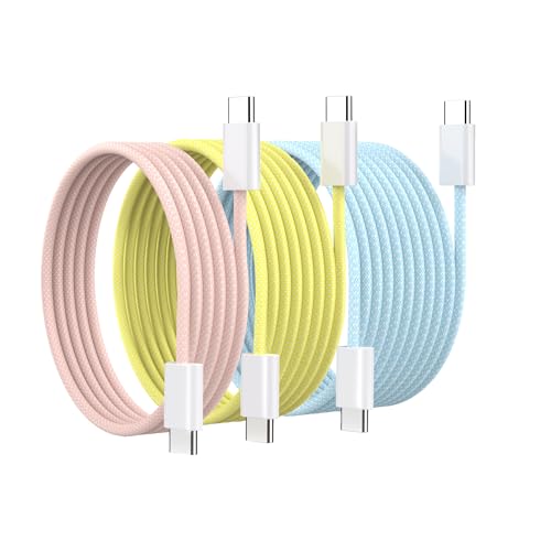 240 W USB C to USB C Fast Charging Cable – 6.6 ft Durable Power Cable for Mac Book Pro, i Phone 15, i Pad Pro & Samsung Galaxy S23 – Enhanced Compatibility with Multiple Wattage Support (140 W-20 W) – Ideal for Quick Charging & Data Transfer
