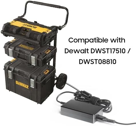 KFD 24 V AC/DC Power Adapter for Dewalt Tough System Radios – High-Efficiency Charger with Universal Compatibility for DWST17510 & DWST08810, UL Certified for Safe Power Supply and Enhanced Device Performance