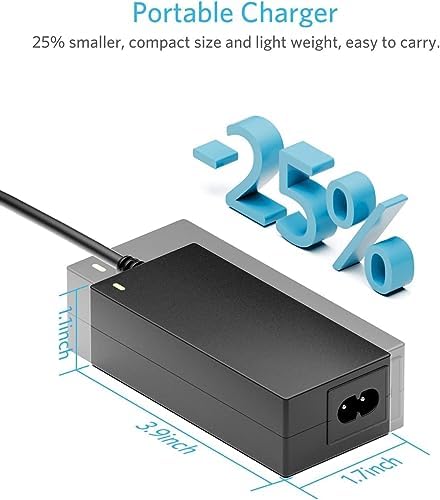 Universal 65 W USB-C Laptop Charger for HP, Dell, Lenovo, Asus, Acer, Toshiba, Samsung – Enhanced Compatibility with Multiple Ports, Fast Charging & Safety Features for Mac Book Pro, Chromebook & Ultrabooks – Includes Power Cord & Connectors with 12-Month Warranty