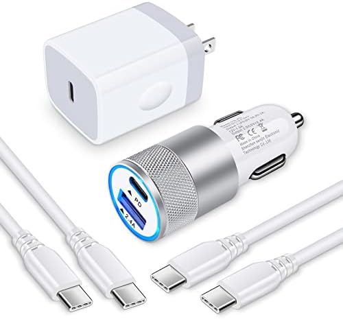 Rapid Charge Pro: 20 W USB-C Wall Adapter and 30 W Car Charger with 6 FT Cable – Ultimate Android Fast Charging Solution for Home & Travel, Enhanced Compatibility & Safety Features