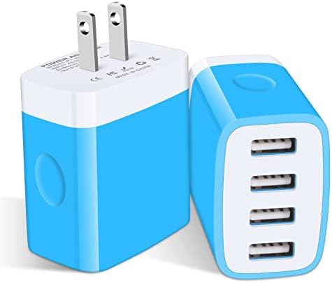 Dual USB Wall Charger 2-Pack – Rapid Charge Block for i Phone, Samsung Galaxy & Google Pixel – Universal Compatibility Power Adapter for Home, Office, and Travel – Fast Charging Technology with Compact Design – Reliable Multi Plug Outlet Solution for All Your Devices