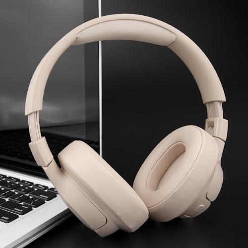 Premium SOULWIT Replacement Earpads for JBL Tune 700 Series – Soft Protein Leather & High-Density Foam Cushions in Sand Dune – Elevate Comfort & Sound Isolation for Wireless Over-Ear Headphones – Effortless Installation & Enhanced Durability