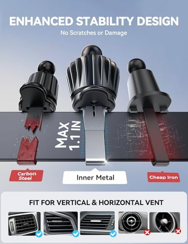 JOYROOM 15 W Mag Safe Car Mount Charger – Ultra Magnetic Wireless Charging Holder for i Phone 16 Pro Max, 15, 14, 13, 12 & Mini – Secure, Fast Car Vent Charger for Hands-Free Navigation & Communication – Sleek Design for Modern Vehicles