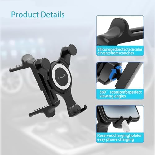 Premium Car Phone Holder Mount for Jeep Wrangler & Mercedes Benz Models – Universal Compatibility, Durable Design & 360-Degree Rotation for Enhanced Driving Safety and Convenience
