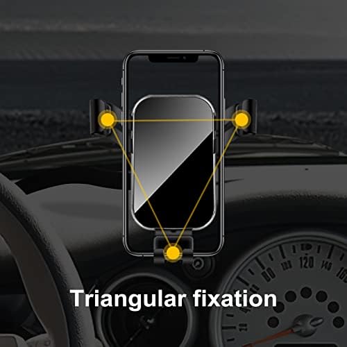KUNGKIC Aluminum Car Cradle for Mini Cooper R50 R52 R53 – Versatile Rotatable Phone Holder with Foldable Design, Fits 3.5-5.5 Inch Smartphones – Stylish Red Interior Accessory for Enhanced Driving Experience and Safety