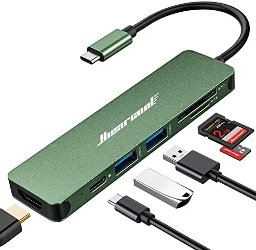 Unlock Seamless Connectivity with the Hiearcool 7-in-1 USB C Hub Adapter – High-Speed USB 3.0, 4 K HDMI Output, and 100 W Power Delivery for Mac Book Pro and Type C Devices – Your Ultimate Multi-Port Solution for Enhanced Productivity and Effortless Data Transfer