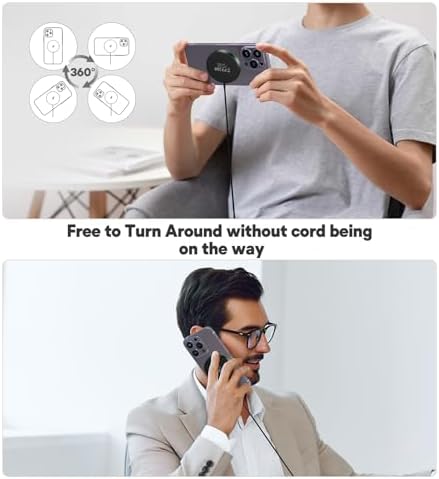 Magnetic Wireless Charging Pad – 15 W Fast Charger for i Phone 16/15/14/13/12 Series & Air Pods – Dual Port LED Indicator, Compact Design for Enhanced Convenience and Safety – 2 Pack White, Ideal for Home and Travel Use