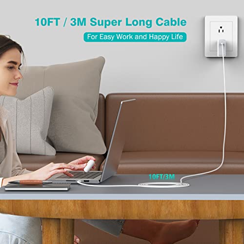 10 ft 100 W USB C to USB C Charging Cable – Ultimate Fast Charging Solution for Mac Book Pro, i Phone 15, i Pad Pro, and Samsung Galaxy – Enhanced Durability, PPS Compatibility, and 10-Foot Flexibility for Optimal Device Performance