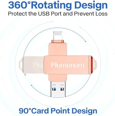 128 GB Photo Stick for i Phone – Ultimate USB Flash Drive for Seamless Photo and Video Storage Across i OS, Android & PC – No App Needed, High-Speed Transfer, and Compact Design for Effortless Media Management