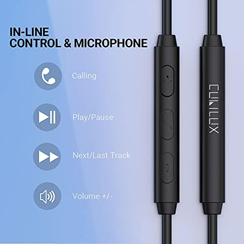 Cubilux High-Resolution USB C Headphones with Built-in Microphone – Premium 192 KHz/24-bit DAC Earphones Compatible with i Phone 16/15 Pro Max, i Pad Pro 13/12.9/11, Samsung S25/S24/S23, and Android Devices – Sleek Black Design, 4 FT Durable Cable for Enhanced Audio Experience and Versatile Use