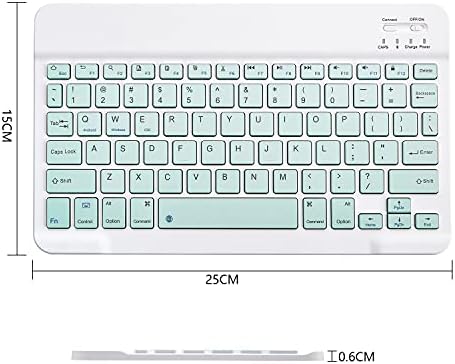 Portable Ultra-Slim Bluetooth Keyboard – Rechargeable Mini Wireless Typing Solution for i Pad, i Phone, Android Tablets and Smartphones – Enhanced Compatibility & Quick Response Keys – Perfect for On-the-Go Productivity