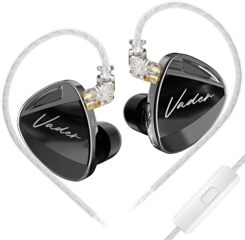KZ Vader Triple Driver In-Ear Monitors: Ultimate Hi-Fi Wired Earbuds with Customizable Tuning for Tailored Sound Profiles, Lightweight Sports Headphones for Effortless Comfort and Superior Audio Fidelity