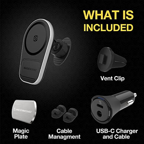 Scosche MPQ5 RKi-BP0 Magic Plate Replacement for Enhanced Compatibility with Scosche Magic Mount Systems – Ideal for Non-Magnetic & Charge Mounts, Optimized for Quick Installation and Device Security