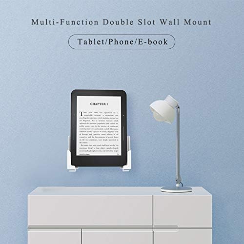 Versatile Wall-Mount Dock for Tablets, Smartphones & E-Readers – Innovative Adhesive or Screw Installation – Sleek White Finish for Effortless Home or Office Integration – Compatible with i Pad, Samsung, Google, and Surface Models – Optimize Space and Improve Accessibility – Ideal for Kitchen, Living Room, or Workspace Organization – Robust Design for Daily Use with Hassle-Free Maintenance