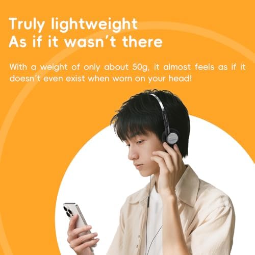 Fii O Snowsky Wind 3.5 mm On-Ear Headphones: Unmatched High-Fidelity Sound with Integrated Microphone for Gaming and Recording – Ultra-Lightweight Comfort, Superior Device Compatibility, and Elegant Black Design for Audiophiles and Casual Users