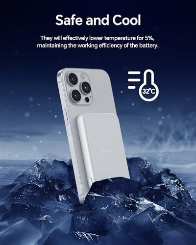 Sleek Magnetic Wireless Power Bank 10000 m Ah – Ultra-Fast Charging with USB-C PD 22.5 W for i Phone 16/15/14/13/12/11 – Lightweight Battery Pack with LED Display, Ideal for Mag Safe and On-the-Go Convenience