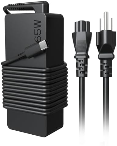 Universal 65 W USB-C Laptop Charger for Lenovo, HP, Dell, Acer, Asus, Samsung – High-Speed Type C AC Adapter for Chromebook, Think Pad, Yoga, and XPS Series – Enhanced Compatibility with 110-240 V Input, Ideal for Fast Charging and Power Supply Needs – Reliable, Durable, and Efficient Power Solution for Multiple Devices – 12-Month Warranty and 30-Day Money-Back Guarantee Included
