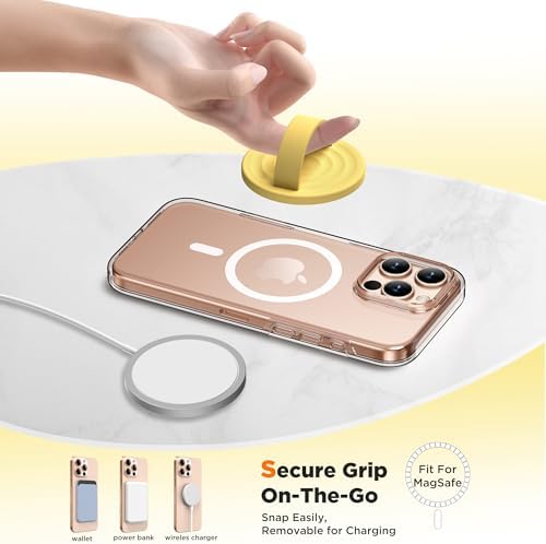 Revolutionary Magnetic Phone Ring Grip Holder – Ergonomic Silicone Finger Loop for i Phone Pro Max/Plus, 12/13/14/15/16 Series – Compatible with Mag Safe – Oat Color Enhances Aesthetics and Comfort – 360-Degree Rotation for Effortless Use – Secure Your Device with Style and Stability – Essential Smartphone Accessory for Unmatched Usability and Convenience