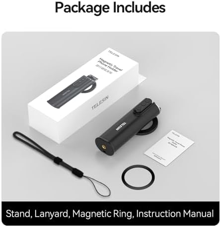 Universal Airplane Phone Holder, Handsfree Bluetooth Phone Stand with 360° Rotation, Travel Essentials Page Turner Remote for TikTok & Mobile Controller, Ideal for Flying, Home, and Office Use – Enhanced Compatibility and Speed