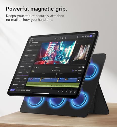 Discover the Ultimate SURITCH Adjustable i Pad Stand Holder for i Pad Pro 13-inch (M4) 2024 – Lightweight, Portable, and Magnetic Design for Enhanced Versatility in Portrait & Landscape Viewing – Premium Ergonomic Tablet Accessory for Work, Entertainment, and Creativity