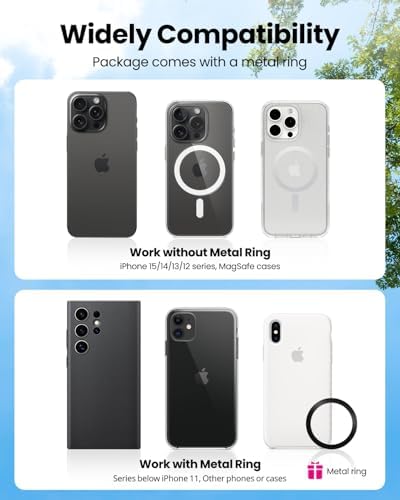 REEVAA Mag Safe Car Mount – Premium Magnetic Phone Holder with Unmatched Magnet Strength for i Phone 16 Pro Max, 15, 14, 13, 12 Plus & Mini | 360° Adjustable Design for Optimal Viewing | Effortless Installation for Enhanced Driving Safety and Convenience