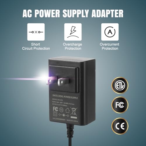 Lenink Smart AC Power Supply Adapter Kit – Effortless AA Battery Replacement with On/Off Switch for Sustainable Energy Solutions and Cost Efficiency in Battery-Operated Devices