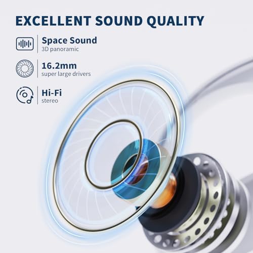 PSIER Wireless Sports Earbuds with Bluetooth 5.3 – Open Ear Headphones Featuring Digital Display Charging Case, 40 Hours Playtime, and Ergonomic Earhooks for Ultimate Comfort During Running, Walking, and Workouts – Enhance Your Audio Experience While Staying Aware of Surroundings