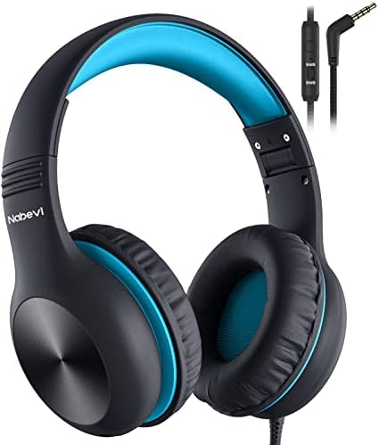 Premium Kids Over-Ear Headphones with Built-In Microphone – Safe Volume Control, Lightweight Dark Green Design for Online Learning & Travel, HD Sound Quality, Collaborative Audio Sharing Feature for Enhanced Learning Experiences