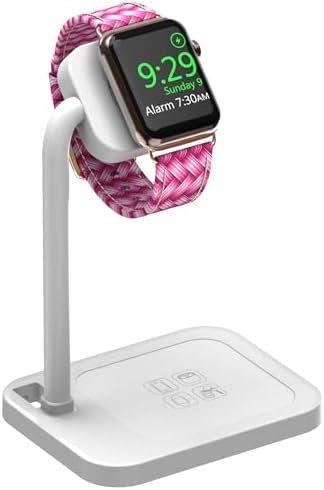 Advanced 2-in-1 Charging Station for i Watch & i Phone – Fast Charging Dock for i Phone 16/15/14/13/12/11/X/8, i Watch Series Ultra/10/9/8/7/6/SE/5/4/3/2/1, and Air Pods 2/3/4 – Elegant White Design for Optimal Device Organization and Speed Boost