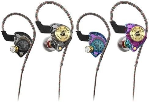 Premium Dual Pack Wired Gaming Earbuds – High-Fidelity In-Ear Monitors with 10 mm Dynamic Drivers for Rich Deep Bass, Advanced Noise-Canceling Technology, Ideal for Gaming & Remote Conferencing, Stylish Black & Purple Design, Versatile Compatibility Across Devices