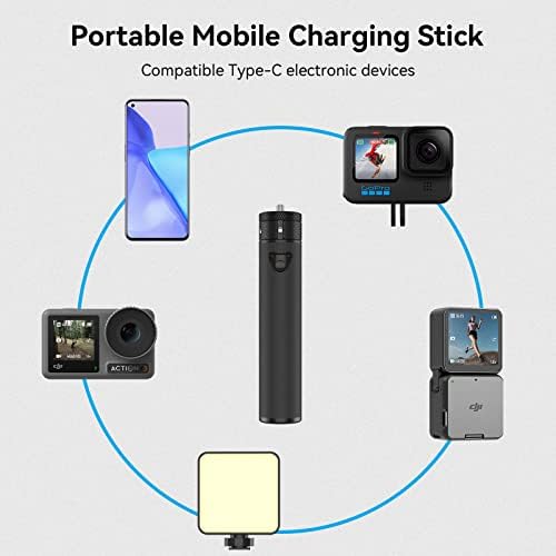 Smatree 5000 m Ah Portable Power Stick for DJI Osmo Mobile 6/7 – Versatile High-Speed Charging & Extension Rod for Extended Filming Sessions and Ultimate Convenience on-the-Go