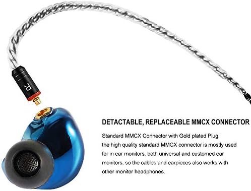 FAMATE Hi-Fi In-Ear Monitors with Tesla Technology – Premium Noise-Isolating Wired Earbuds Featuring MMCX Detachable Cables for Musicians and Audio Professionals, Transparent Coffee Finish, Unmatched Sound Clarity and Comfort