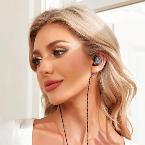 YINYOO KZ ZST Colorful Hybrid In-Ear Earphones – 1 BA + 1 DD Hi-Fi Wired Gaming Headset with Noise Isolation for Superior Audio Clarity – Stylish, Ergonomic Design for Enhanced Comfort and Compatibility