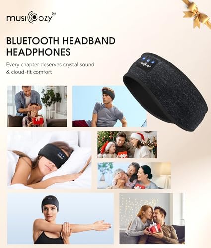 Revolutionary Bluetooth 5.4 Sleep Mask Headphones with Superior HD Sound Quality – Ultimate Comfort Music Headband Perfect for Travel, Yoga, and Running – Exceptional Gift Option for All, Featuring Unmatched Compatibility for an Elevated Listening Experience
