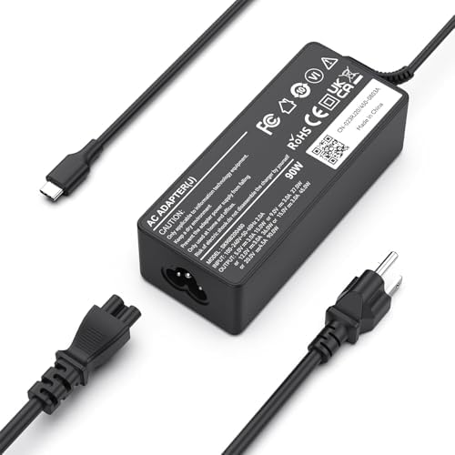 Power Up Your Lenovo: 65 W USB-C Charger for Think Pad, Yoga, and Chromebook – High-Speed, Versatile Compatibility with Enhanced Safety Features – Ideal Replacement for ADLX65 Series Power Supply with 12-Month Warranty