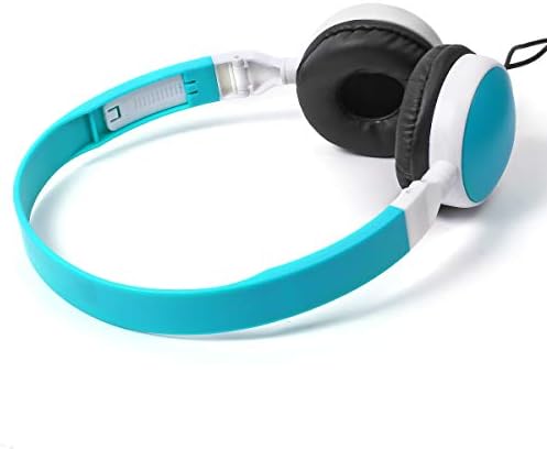 Cyan Adjustable Classroom Headphones for Kids – Bulk 10 Pack Wired Earbuds for Enhanced Learning | Durable, Comfortable Fit for Students | Compatible with Most Devices for Online Classes and Educational Use