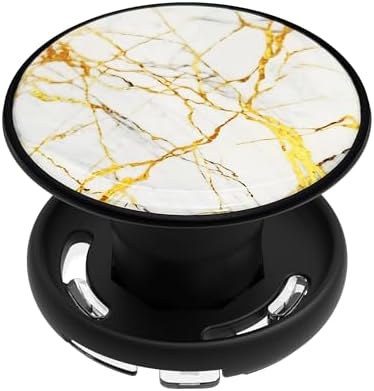 Elevate Your Mobile Experience with the Marble Green One-Touch Phone Grip & Expanding Kickstand – Ultimate Comfort, Wireless Charging Compatibility, and Durable Adhesive for Reliable Performance