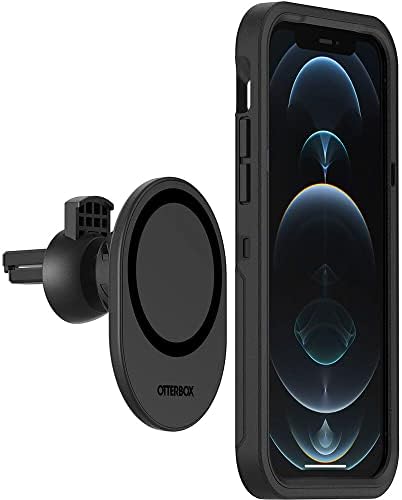 Otter Box Magnetic Car Air Vent Mount for i Phone – Secure Mag Safe Holder with Adjustable Viewing Angles and Strong Magnetic Grip – Effortless Installation for Enhanced Safety and Convenience in Your Vehicle – Sleek Black Design Compatible with All Standard Air Vents
