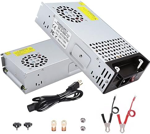 High-Performance 12 V 50 A AC to DC Power Supply – 600 W Universal Switching Converter for LED Strip Lights, CCTV Systems & RV Applications – Enhanced Safety Features & 110 V/220 V Compatibility for Reliable Power Delivery