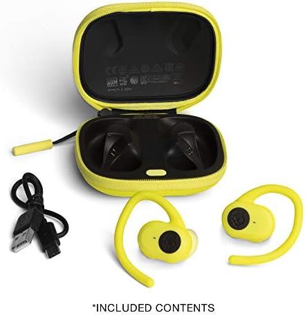 Skullcandy Push Ultra Electric Yellow True Wireless In-Ear Earbuds – Power-Packed Audio with IP67 Waterproofing, 40-Hour Battery Life & Bluetooth 5.0 Connectivity for Uninterrupted Listening Experience