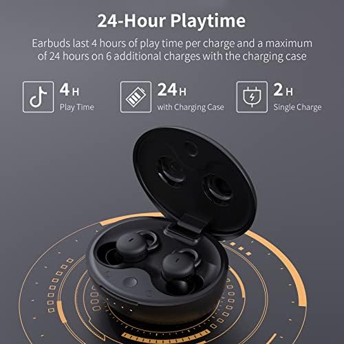 Ultimate Sleep Enhancer: Ultra-Comfort Bluetooth Earbuds for Side Sleepers – Advanced Noise-Cancellation for Snoring Relief and Restorative Sleep – Discreet, Lightweight Design for Uninterrupted Nighttime Bliss