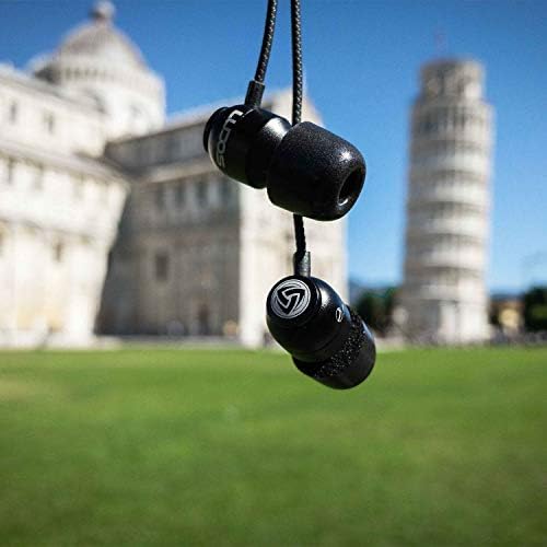 LUDOS Clamor Wired Earbuds – Premium Noise-Isolating In-Ear Headphones with Memory Foam Tips, Built-in Microphone, 5-Year Warranty – Perfect for i Phone and Samsung Users, Ideal for Students and Small Ears in Stylish Pink – Ultimate Sound Quality and Comfort for Everyday Use